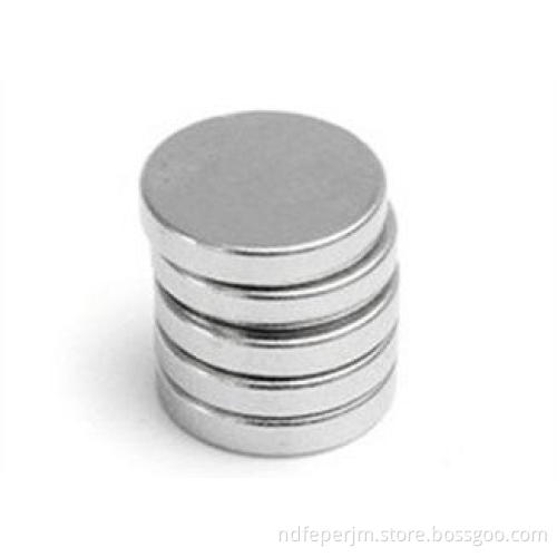Diameter 10mm NdFeB Disc Magnet With Nickel Plating for Mag